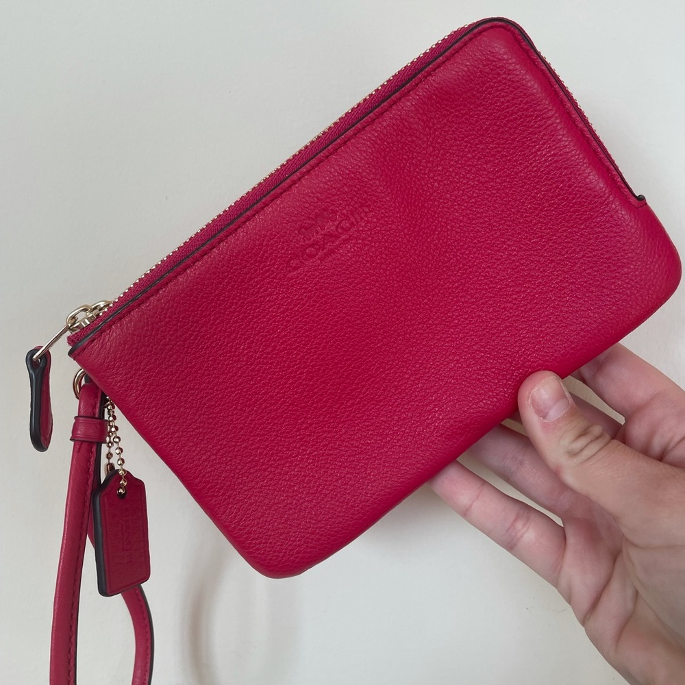 Red Coach Wristlet